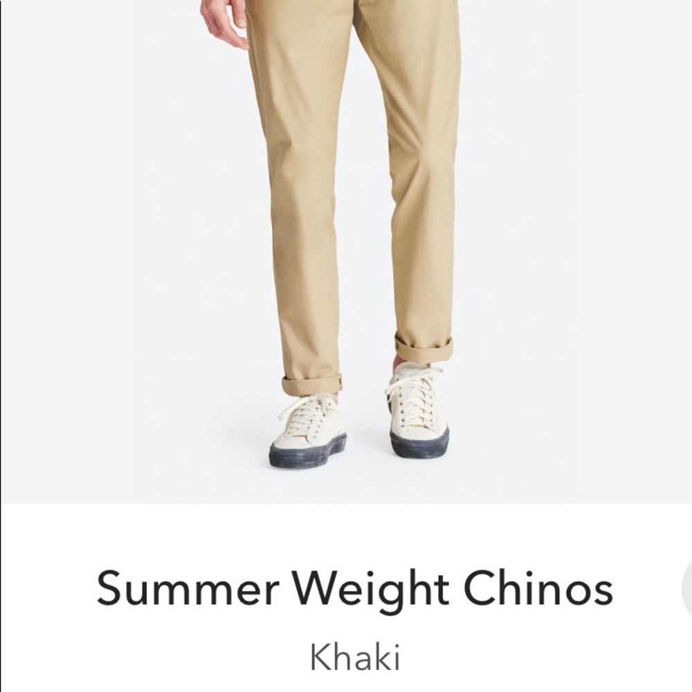 Summer Weight Khaki Chinos, 32x30, Athletic Cut